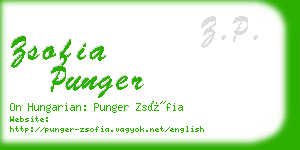 zsofia punger business card